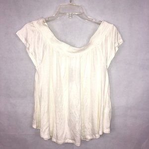 Aeropostale White Off The Shoulder Top Size S NWT